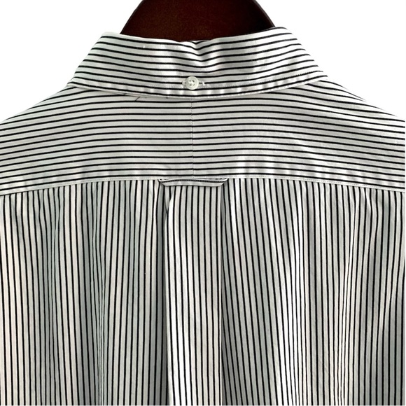 RALPH LAUREN 100% Cotton Men's Black/White Striped Shirt, Size M - Picture 5 of 10